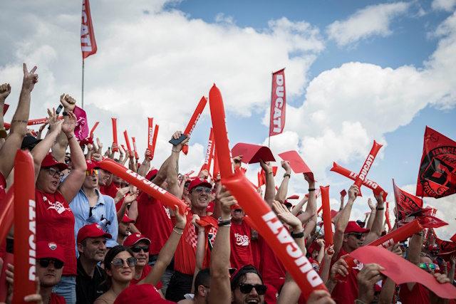 Tribuna Ducati al Gran Premio dell’Emilia-Romagna