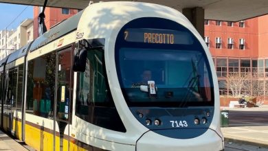 Lavori Metrotranvia 7 tratto chiuso