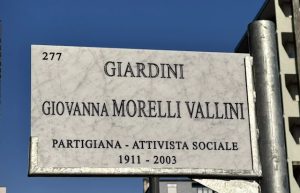 Giovanna Morelli Vallini giardini di largo Oreste Murani