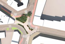 Render vista aerea Piazza Arcobalena