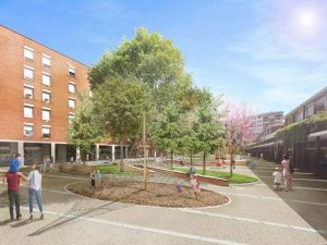 Rendering piazza Gasparri