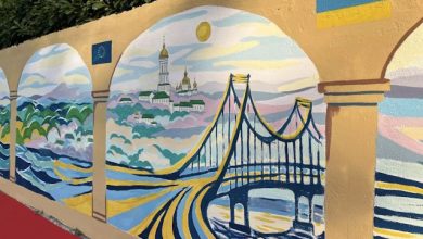 murale collettivo per l’Ucraina