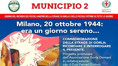 Commemorazione Strage di Gorla 20 ottobre 1944