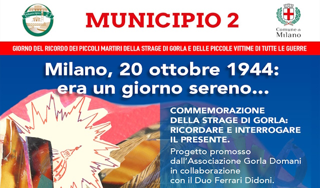 Commemorazione Strage di Gorla 20 ottobre 1944